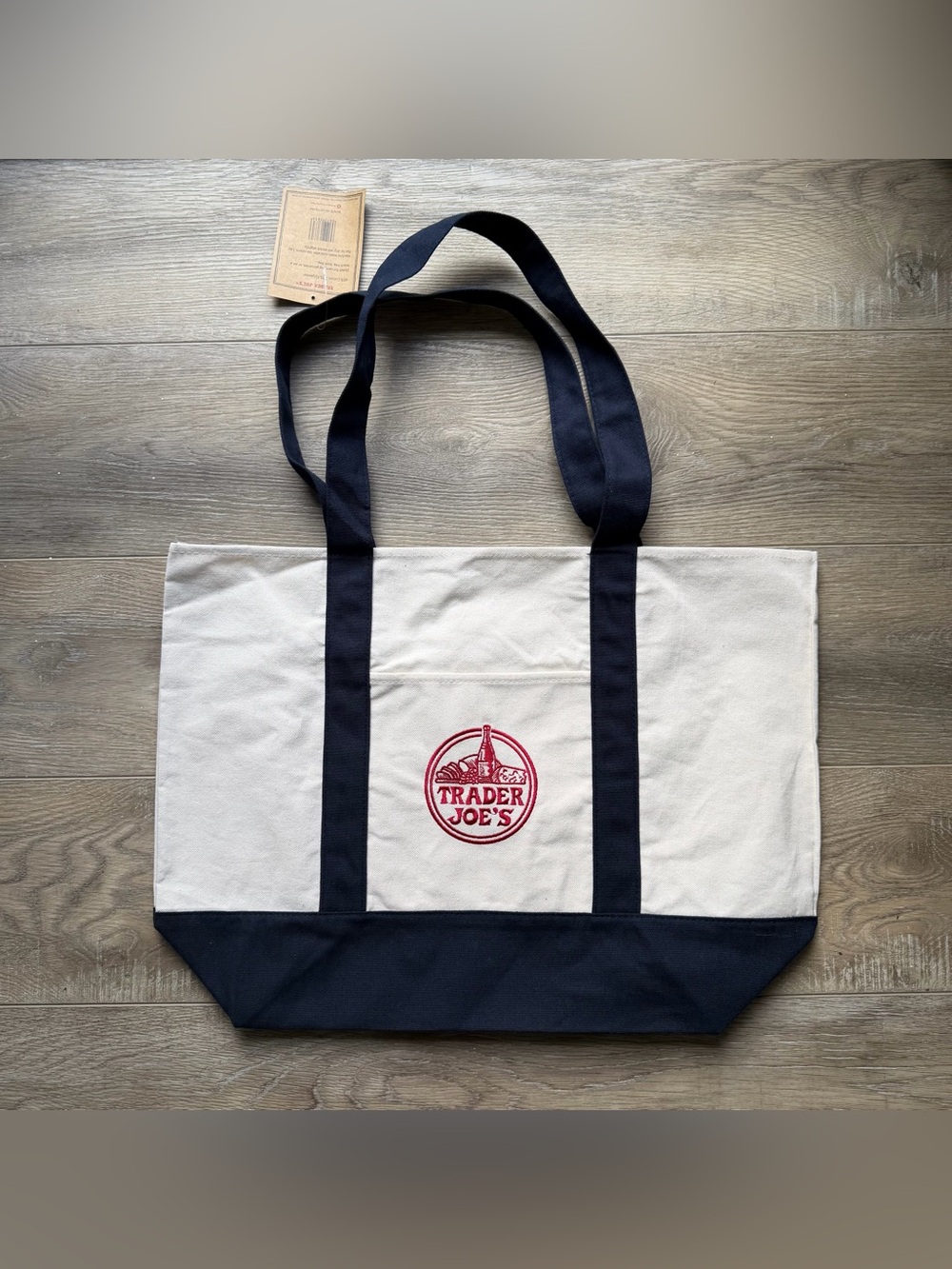 Trader Joe’s Large Navy Tote Bag